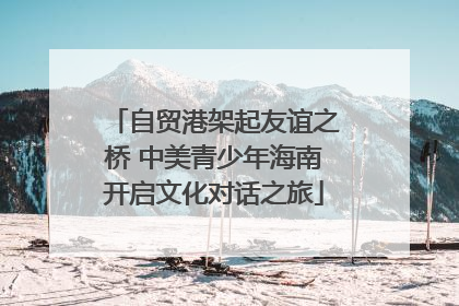 自贸港架起友谊之桥 中美青少年海南开启文化对话之旅