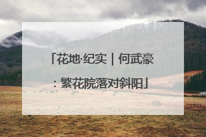 花地·纪实｜何武豪：繁花院落对斜阳