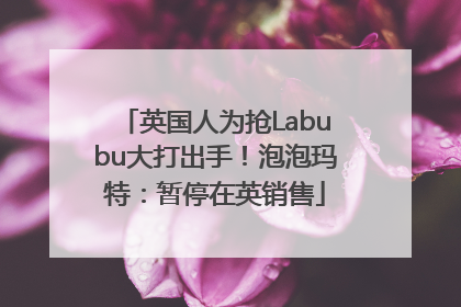 英国人为抢Labubu大打出手！泡泡玛特：暂停在英销售