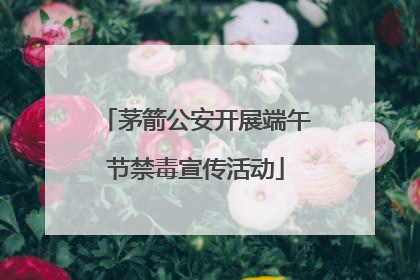 茅箭公安开展端午节禁毒宣传活动
