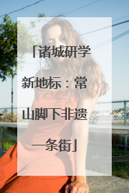 诸城研学新地标：常山脚下非遗一条街