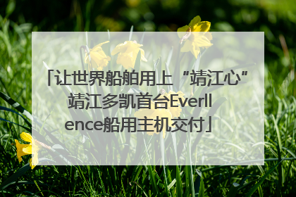 让世界船舶用上“靖江心” 靖江多凯首台Everllence船用主机交付