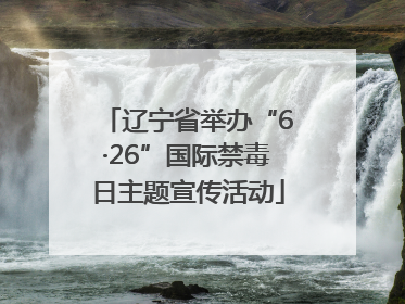 辽宁省举办“6·26”国际禁毒日主题宣传活动