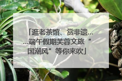 逛老茶馆、赏非遗……端午假期芙蓉文旅“国潮风”等你来吹