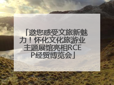 邀您感受文旅新魅力！怀化文化旅游业主题展馆亮相RCEP经贸博览会