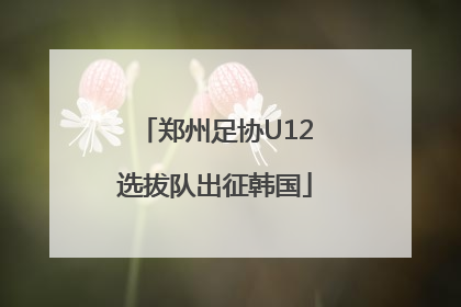 郑州足协U12选拔队出征韩国