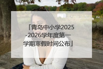 青岛中小学2025-2026学年度第一学期寒假时间公布
