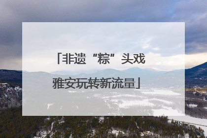 非遗“粽”头戏 雅安玩转新流量