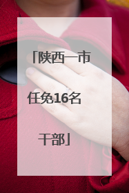 陕西一市任免16名干部