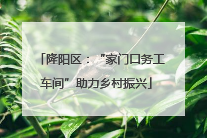 隆阳区：“家门口务工车间”助力乡村振兴