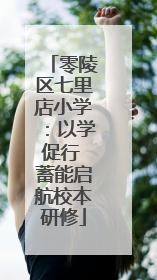 零陵区七里店小学：以学促行 蓄能启航校本研修