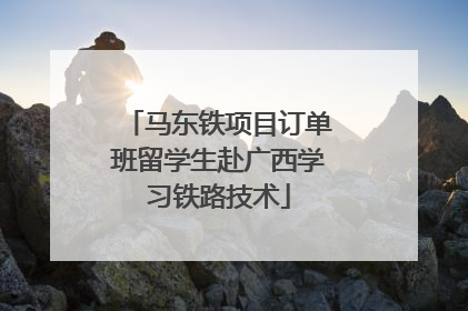 马东铁项目订单班留学生赴广西学习铁路技术