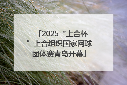 2025“上合杯”上合组织国家网球团体赛青岛开幕