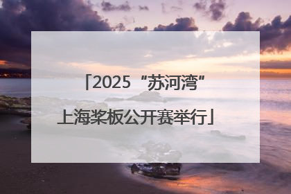 2025“苏河湾”上海桨板公开赛举行