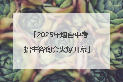 2025年烟台中考招生咨询会火爆开幕