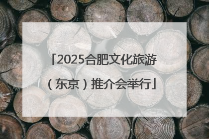 2025合肥文化旅游（东京）推介会举行