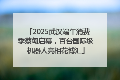 2025武汉端午消费季蔡甸启幕，百台国际级机器人亮相花博汇