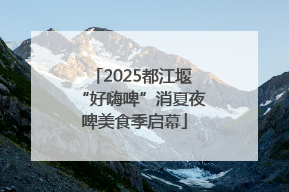 2025都江堰“好嗨啤”消夏夜啤美食季启幕