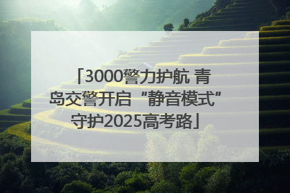 3000警力护航 青岛交警开启“静音模式”守护2025高考路