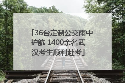 36台定制公交雨中护航 1400余名武汉考生顺利赴考