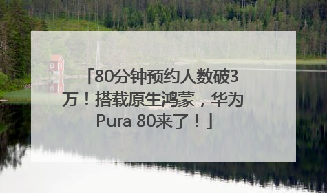 80分钟预约人数破3万！搭载原生鸿蒙，华为Pura 80来了！