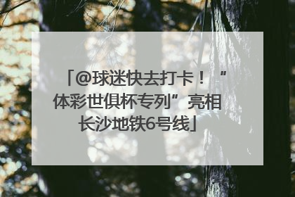 @球迷快去打卡！“体彩世俱杯专列”亮相长沙地铁6号线